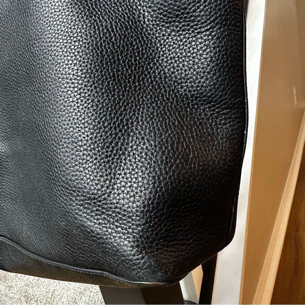 Tory Burch Large Taylor Black Pebbled Leather Tote Shoulder Bag - Picture 16 of 16